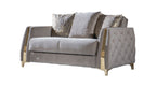 Galaxy Home Lust Loveseat in Taupe