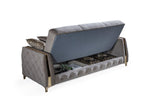 Galaxy Home Lust Sleeper Sofa in Taupe