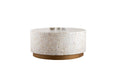Galaxy Home Modern Luxe Coffee Table in Ivory