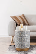 Galaxy Home Modern Luxe End Table in Gray