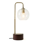 Luxeray Simple Glass Globe Arched Table Lamp