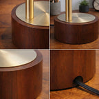 Luxeray Simple Glass Globe Arched Table Lamp