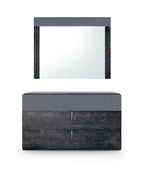 ESF Furniture - Onyx Single Dresser in Metallic Matte - ONYXSINGLEDRESSER