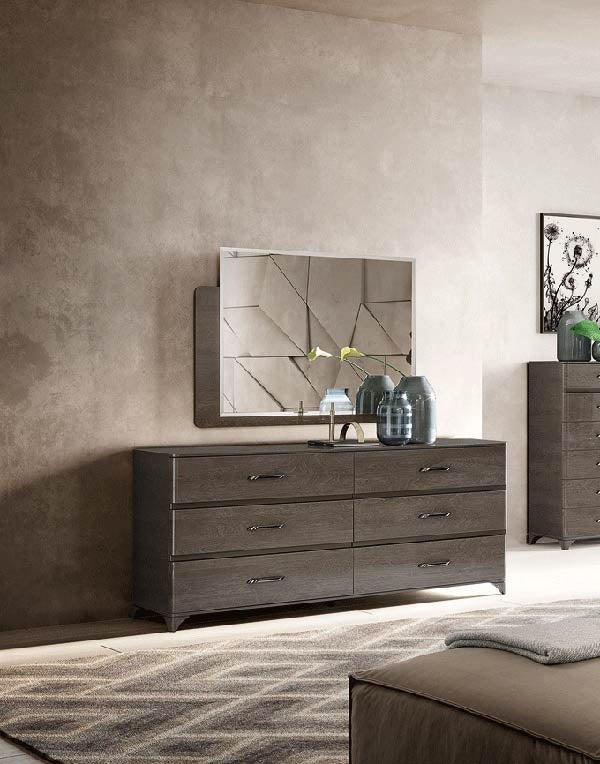 ESF Furniture - Camelgroup Italy Maia Double Dresser with Mirror - MAIADDM