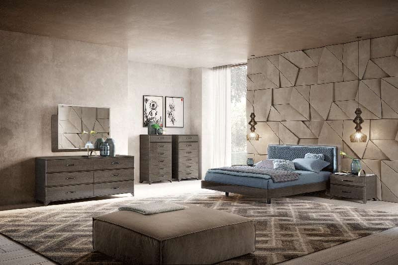 ESF Furniture - Camelgroup Italy Maia 5 Piece King Bedroom Set - MAIAEKB-5SET