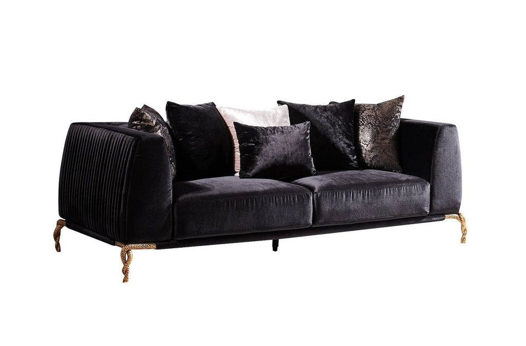 Galaxy Home Majesty Sofa in Black