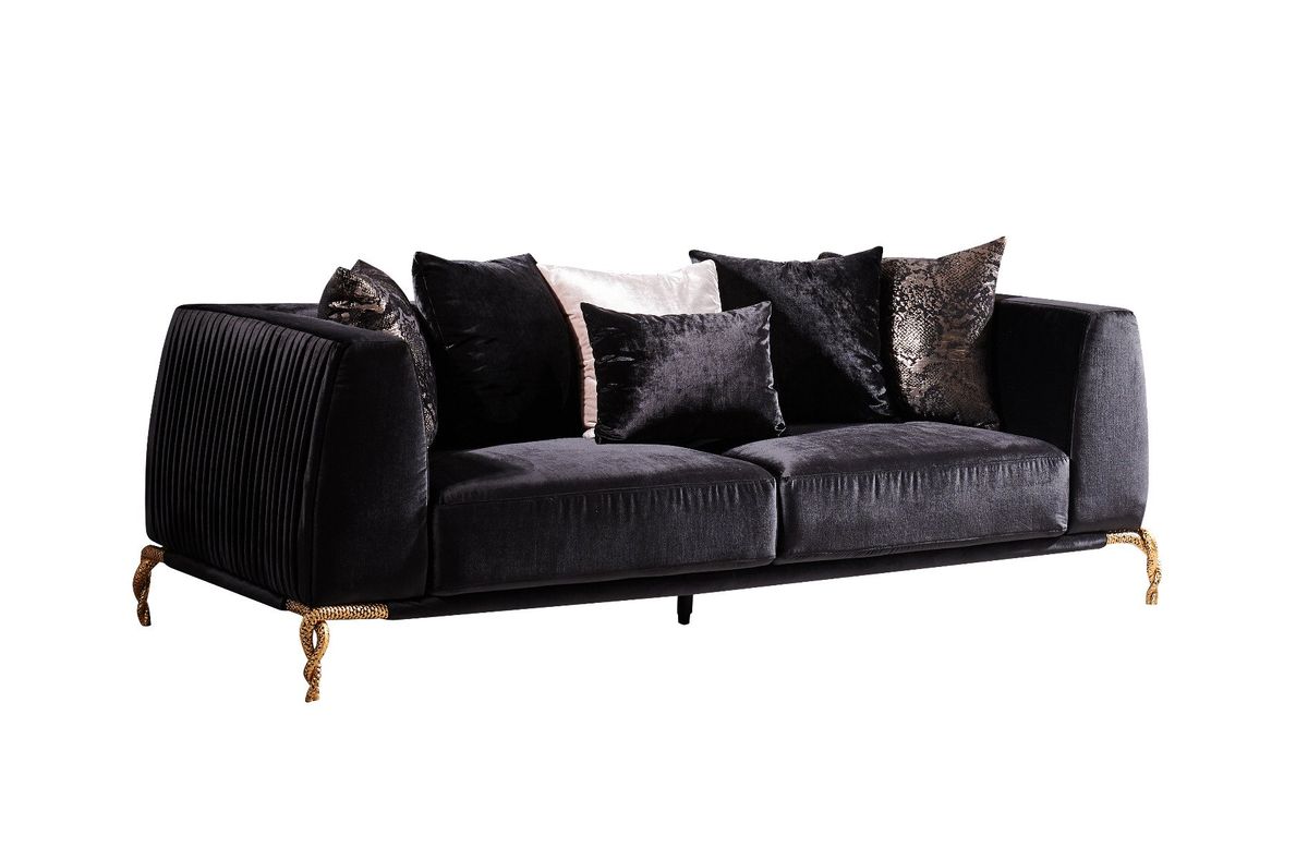 Galaxy Home Majesty Sofa in Black