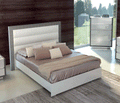 ESF Furniture - Mangano Queen Bed in High Gloss White - MANGANOBEDQ.S