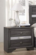 Galaxy Home Matrix 3 Drawer Nightstand in Gray GHF-808857668363