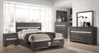 Galaxy Home Matrix 7 Drawer Dresser in Gray