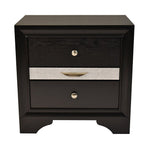 Galaxy Home Matrix Nightstand in Black