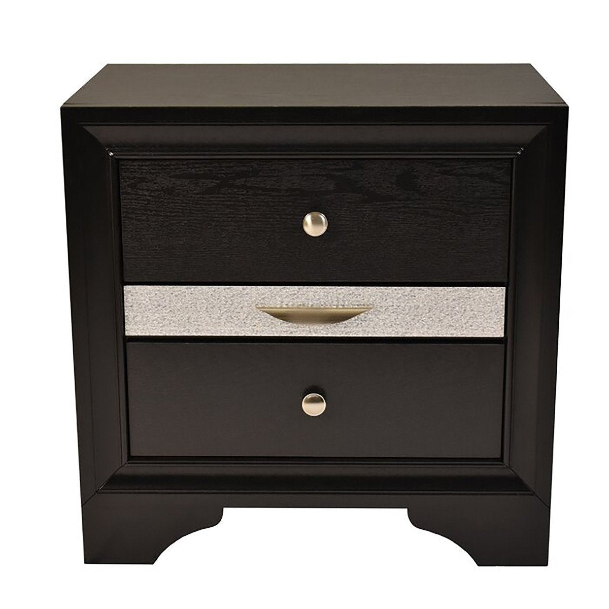 Galaxy Home Matrix Nightstand in Black