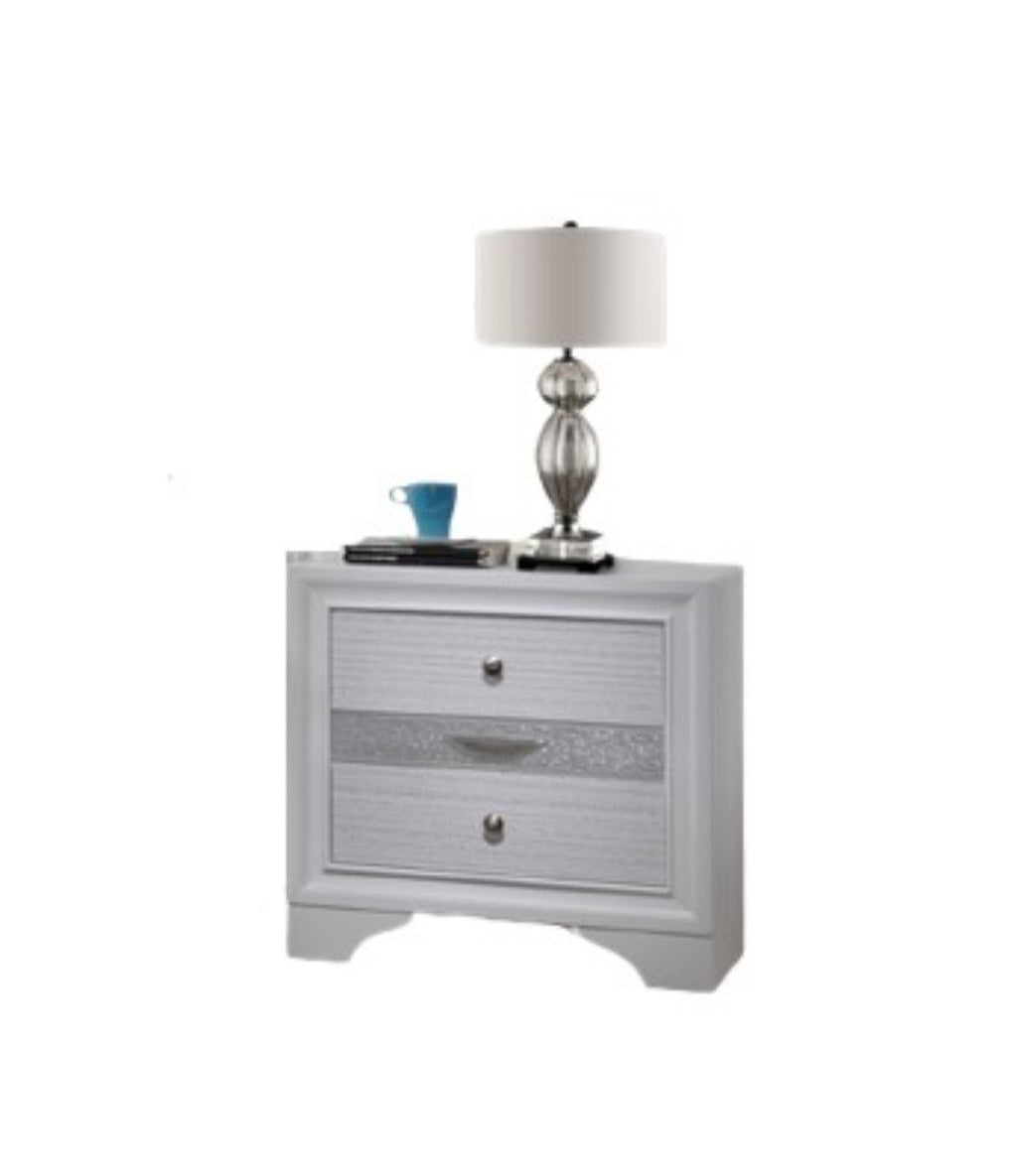 Galaxy Home Matrix Nightstand in White
