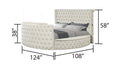 Galaxy Home Maya King Bed in Cream