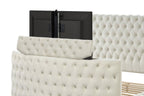 Galaxy Home Maya King Bed in Cream