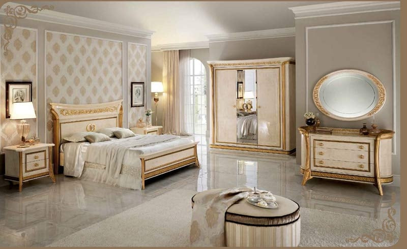 ESF Furniture - Arredoclassic Italy Melodia 5 Piece King Bedroom Set - MELODIAEKB-5SET