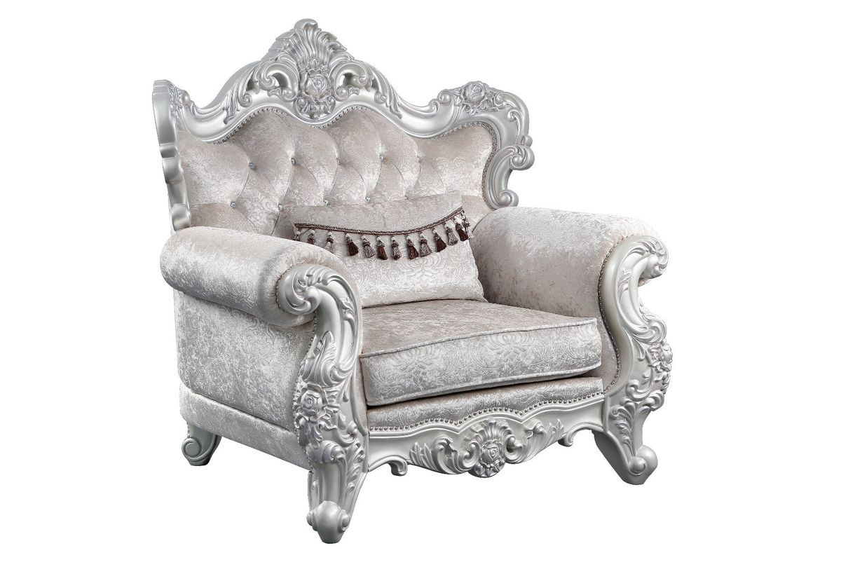 Galaxy Home Melrose Chair in Silver