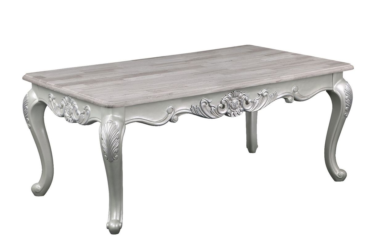 Galaxy Home Melrose Coffee Table in Silver