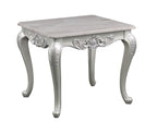 Galaxy Home Melrose End Table in Silver