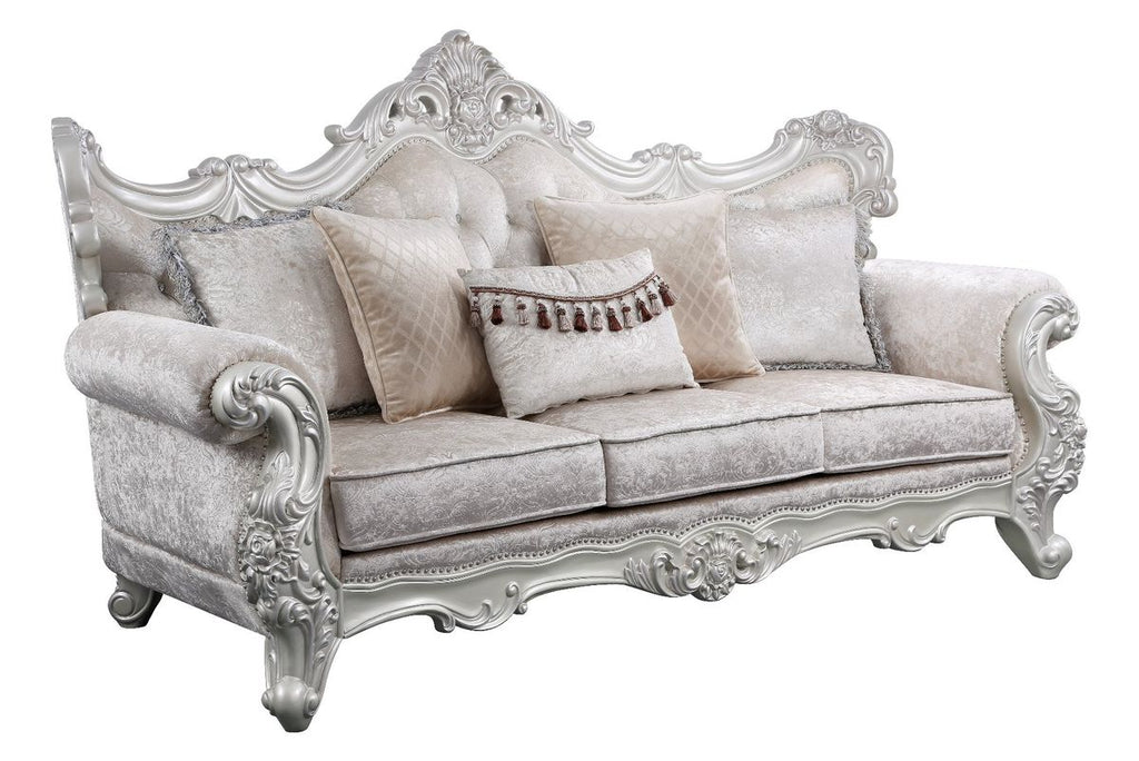 Galaxy Home Melrose Sofa in Silver