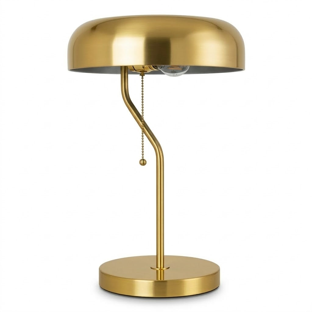 Metro Table lamp with Gold outer and White inner