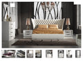 ESF Furniture - Miami 3 Piece King Bedroom Set in White - MIAMI-KB-3SET