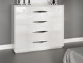 ESF Furniture - Miami Single Dresser in White - MIAMI-SINGLE DR