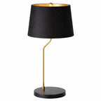 Lustrous Table Lamp - Black outer and Gold inner
