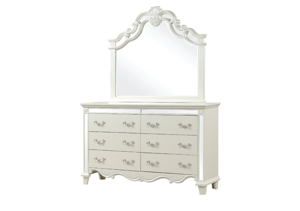 Galaxy Home Milan Mirror in White