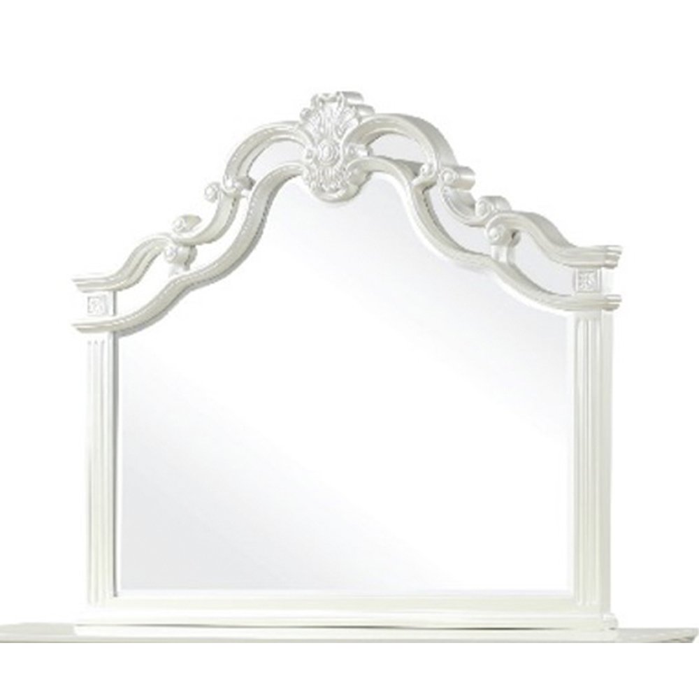 Galaxy Home Milan Mirror in White