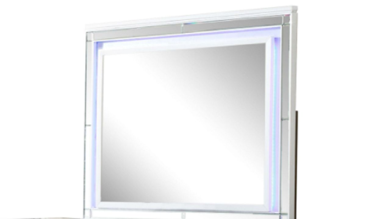 Galaxy Home Sterling Mirror in White