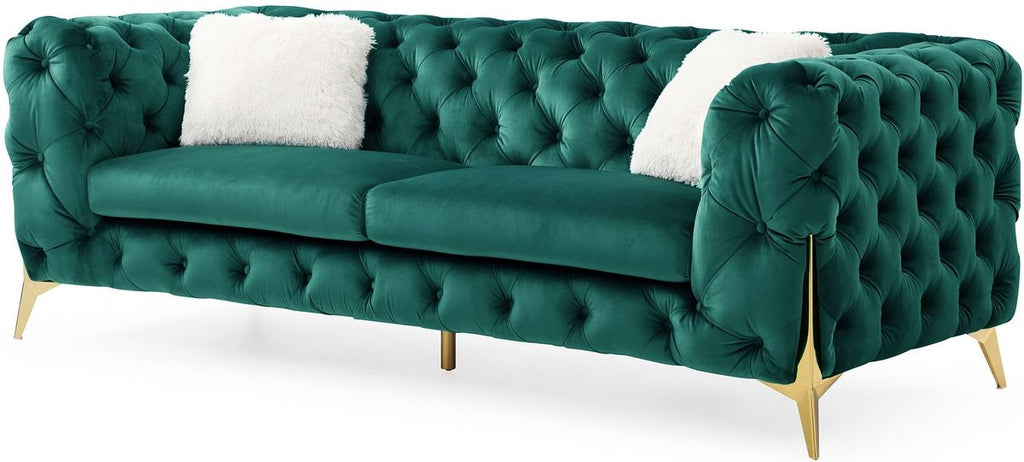 Galaxy Home Moderno Sofa in Green