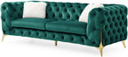 Galaxy Home Moderno Sofa in Green