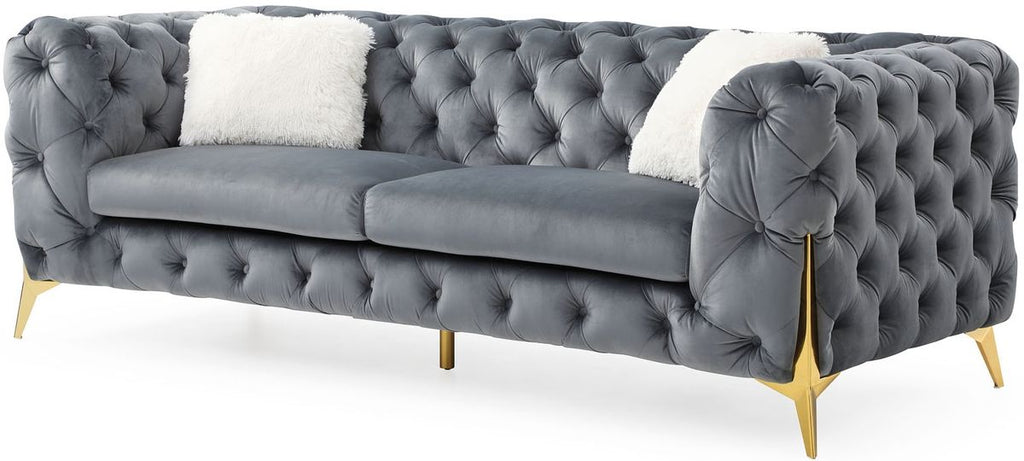 Galaxy Home Moderno Sofa in Gray