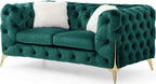 Galaxy Home Moderno Loveseat in Green