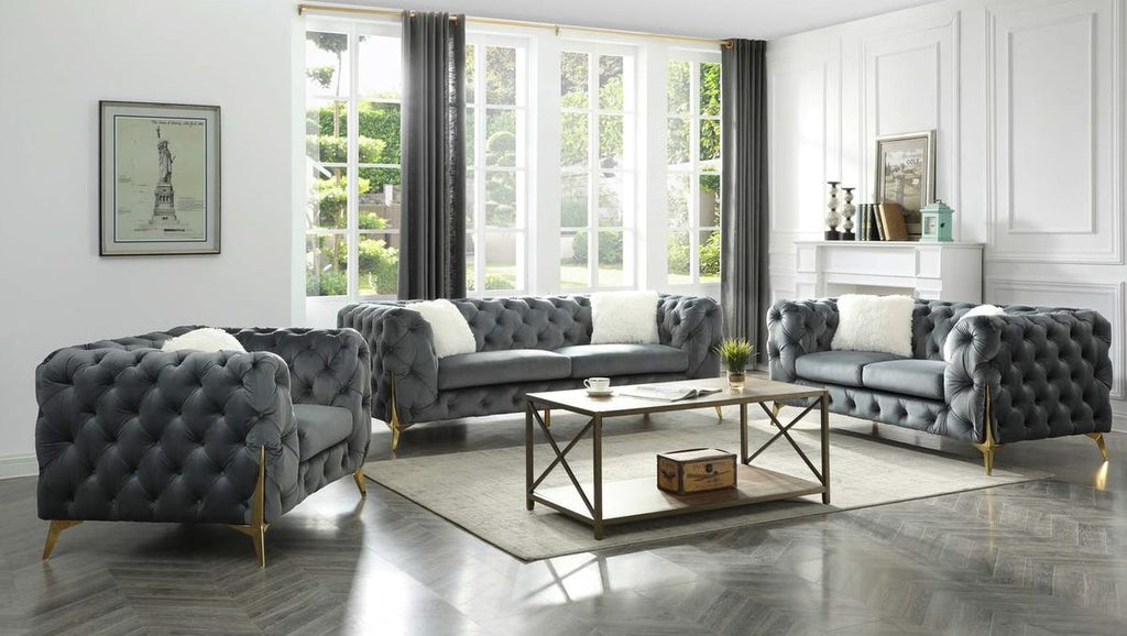 Galaxy Home Moderno Chair in Gray