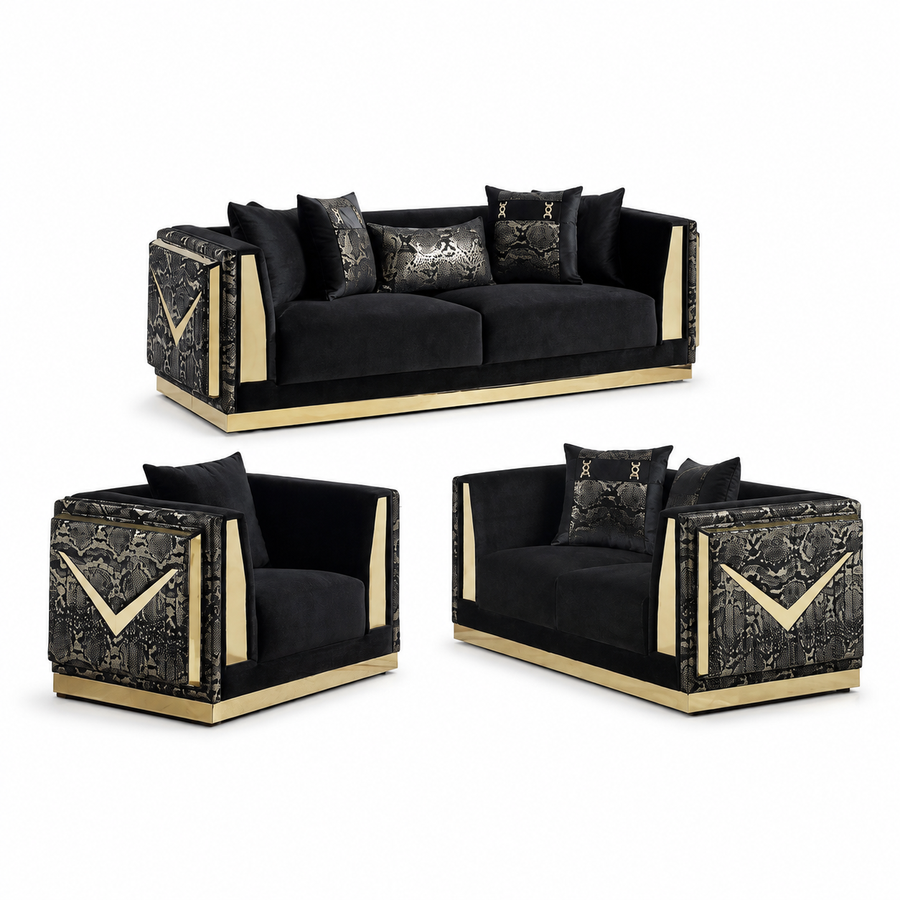 Monaco Black — Living room set