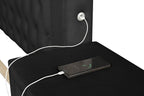 Galaxy Home Monica King Bed in Black