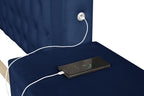 Galaxy Home Monica King Bed in Navy