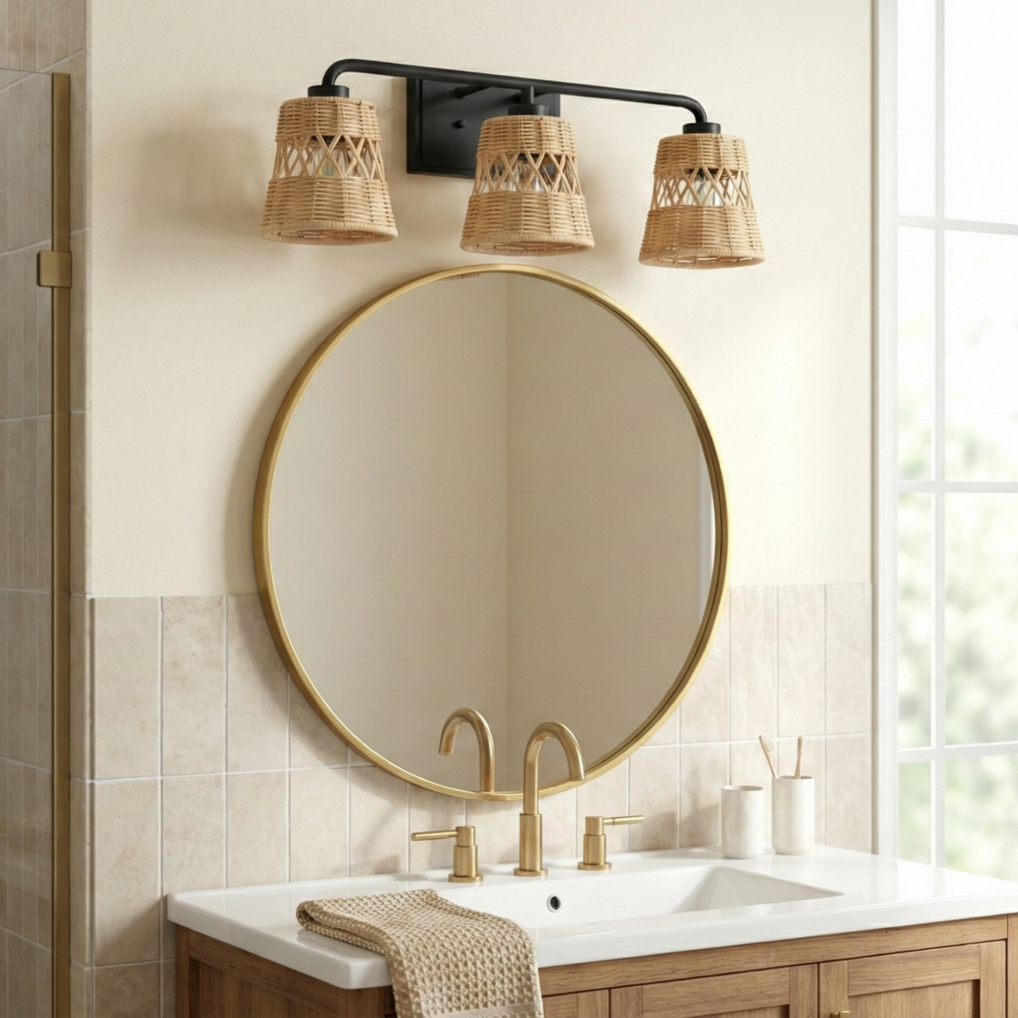 Moonlit Three Lights Wall Sconce