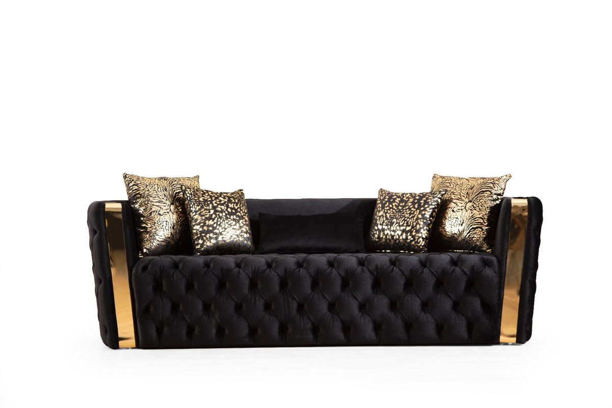Galaxy Home Naomi Sofa in Black