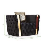 Galaxy Home Naomi Chair in Black