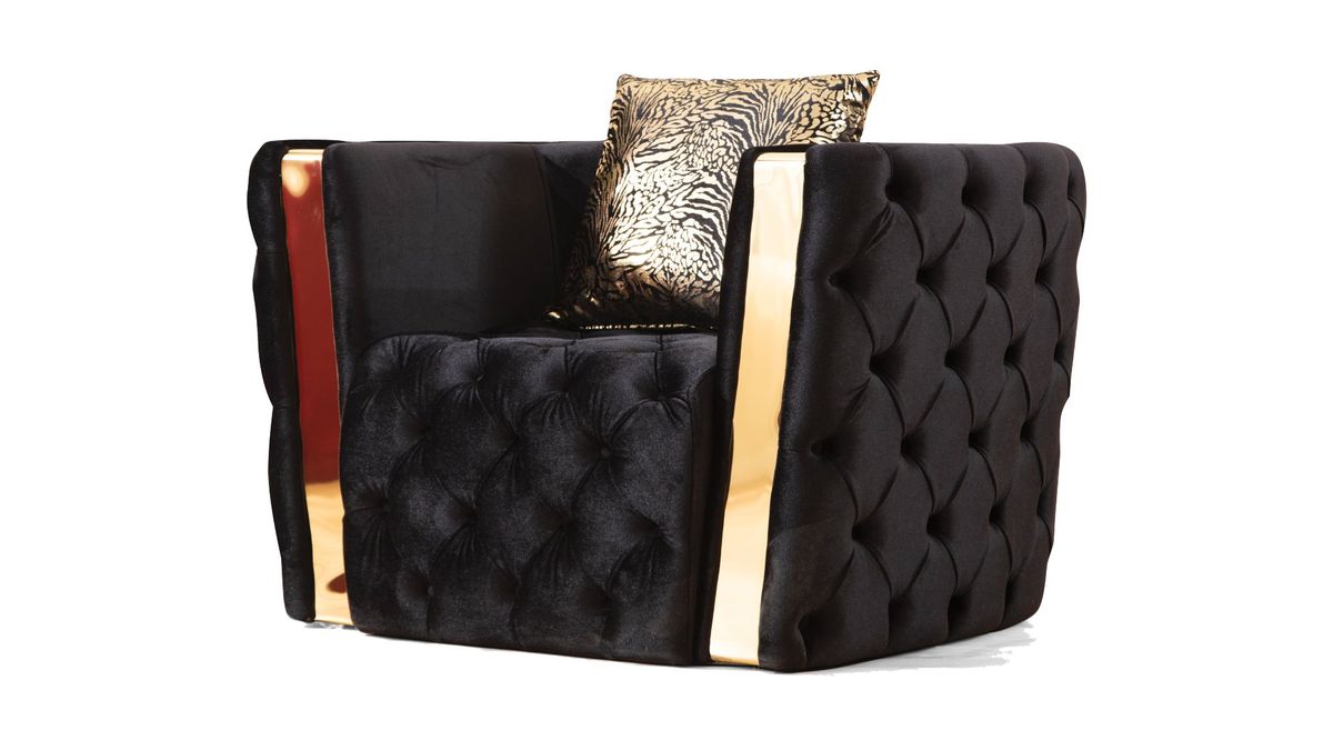 Galaxy Home Naomi Chair in Black
