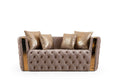 Galaxy Home Naomi Loveseat in Taupe
