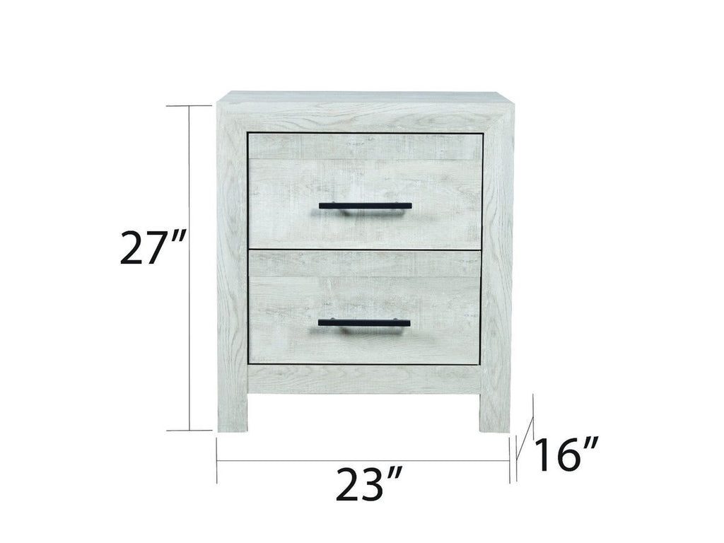 Galaxy Home Denver Nightstand Rustic Oak