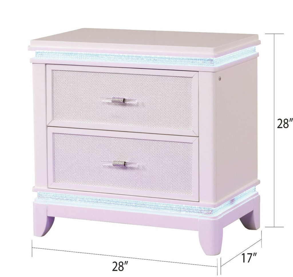 Galaxy Home Opium Nightstand White