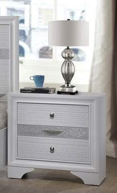 Galaxy Home Matrix 3 Drawer Nightstand in White GHF-808857902306