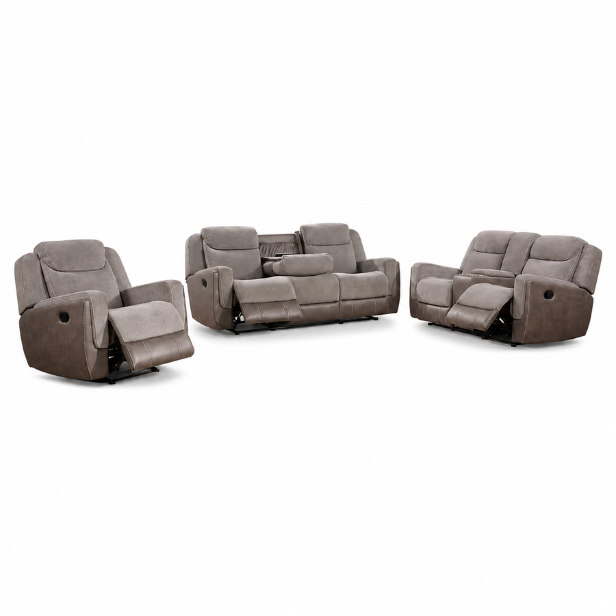 Nisa Brown Two-Tone — Living room set