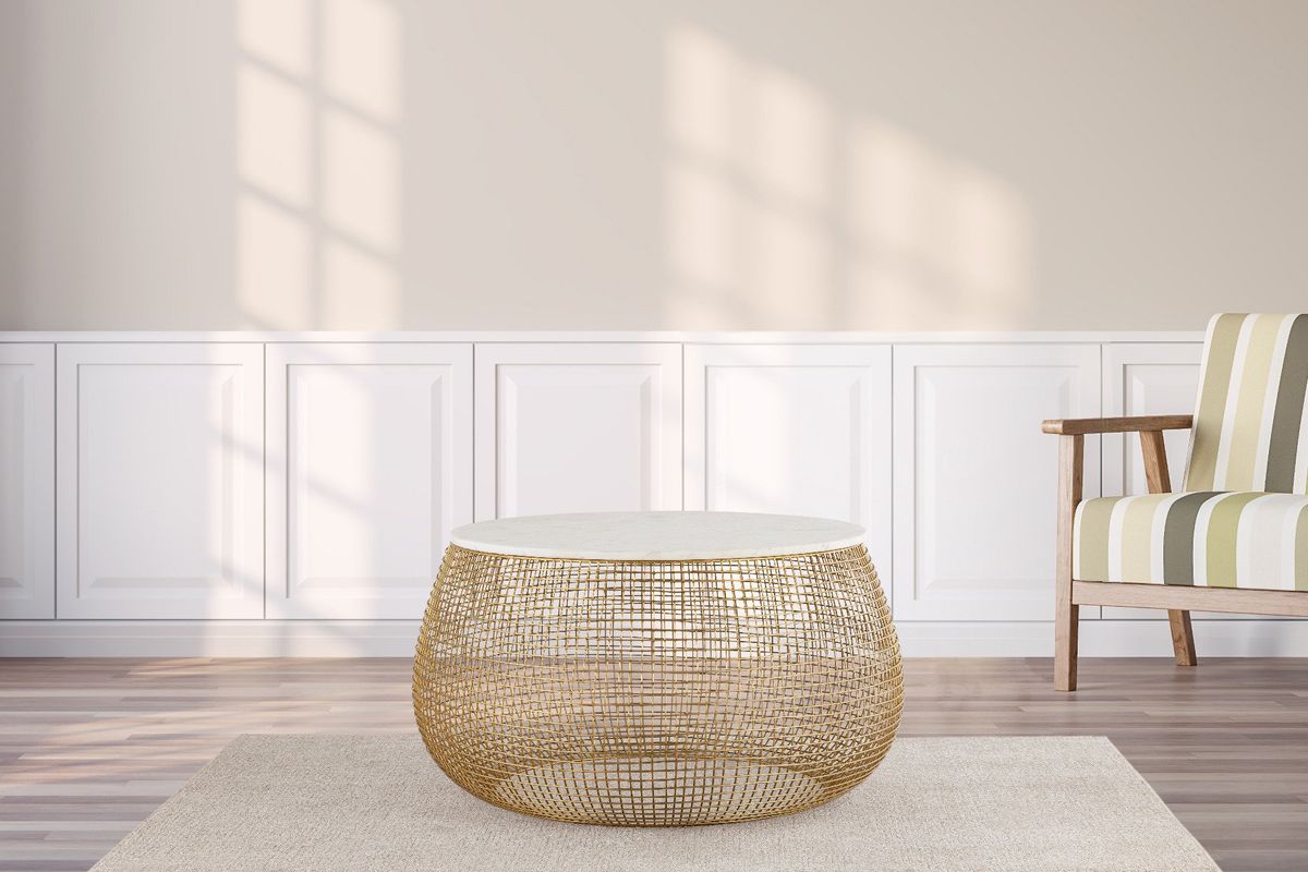 Galaxy Home T3007-36-25 Coffee Table in Gold