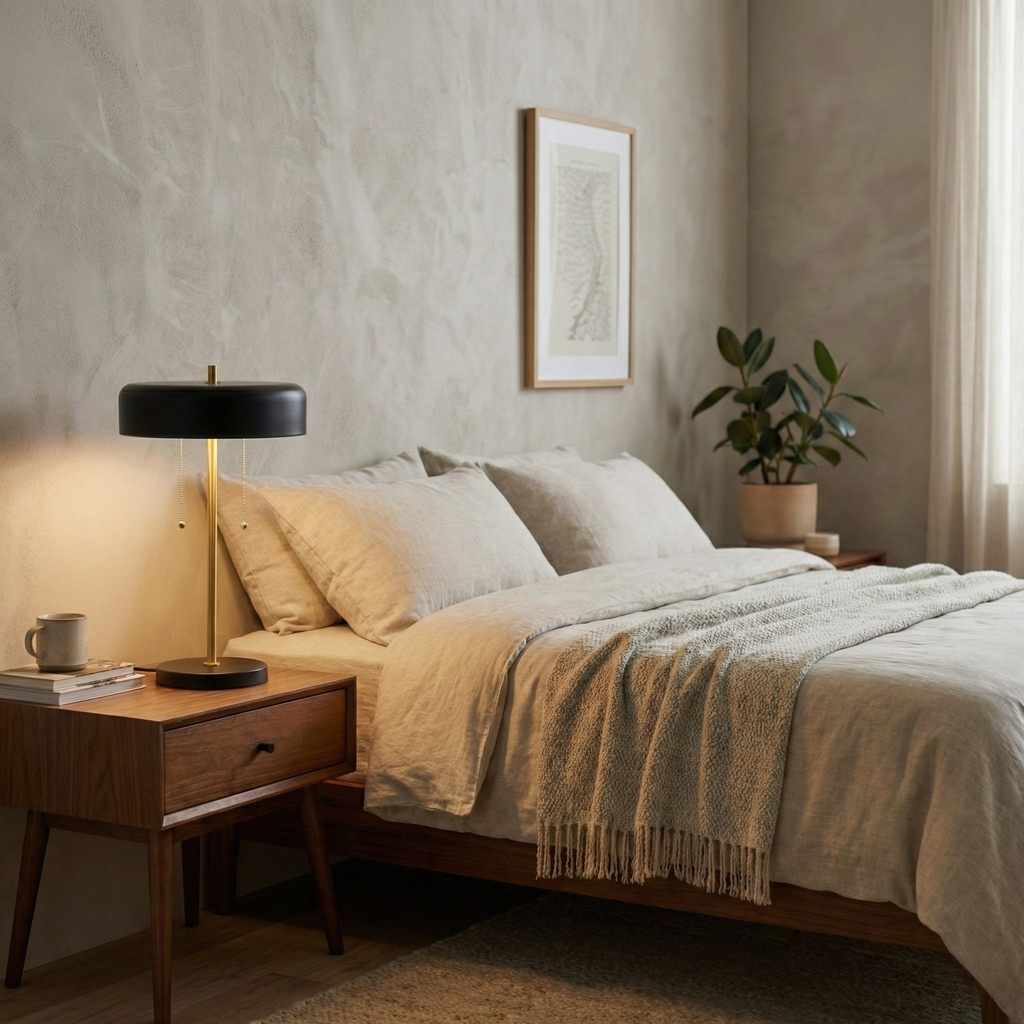Obni Table Lamp with Black outer and White inner